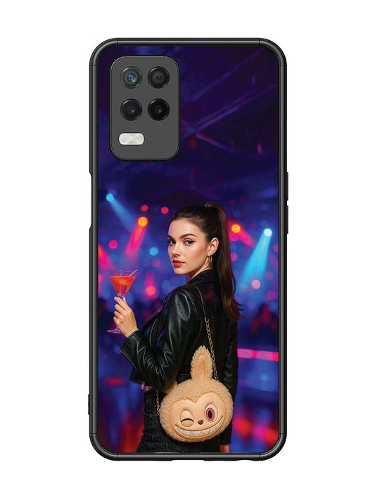 Realme 8 5G Girl with Labubu Purs