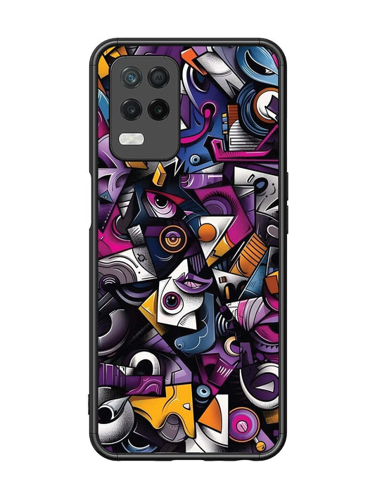 Realme Narzo 30 5G Abstract Geometric Graffiti Chaos