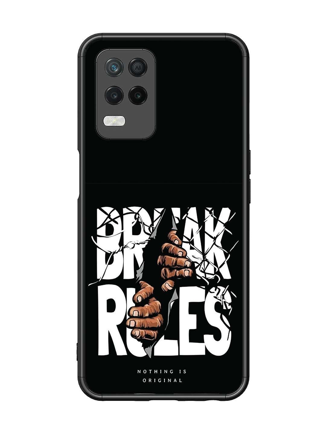 Realme Narzo 30 5G Break Rules Gritty Typography Art