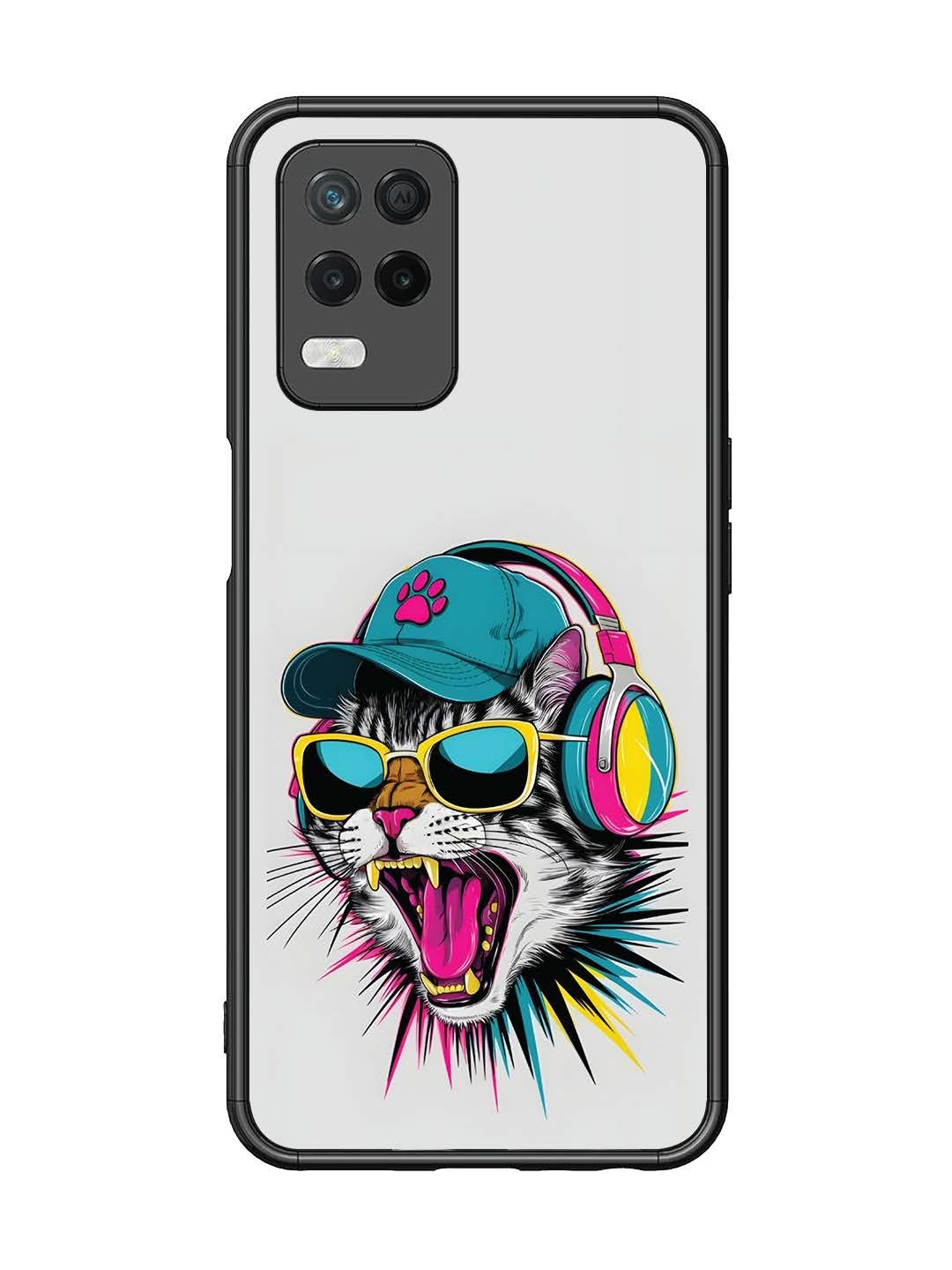Realme Narzo 30 5G Neon Pop Art DJ Cat Vibe