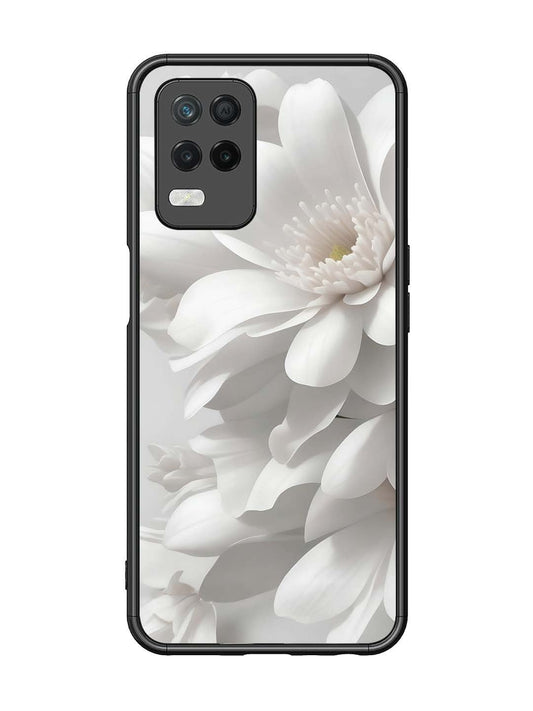 Realme Narzo 30 5G Soft Focus Purity white Flower