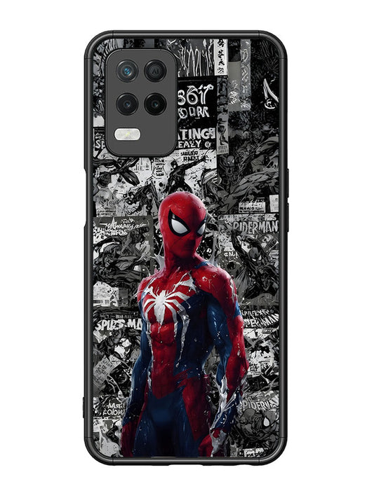 realme 8 5G Spiderman Highlighted on News Paper