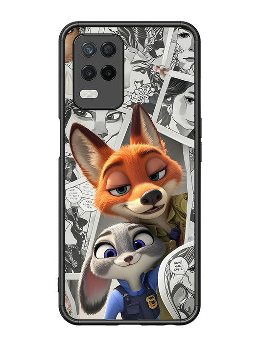 realme 8 5G Cute Nick wilde and judy hopps