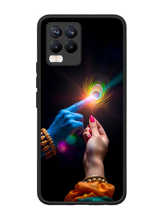 realme 8 Pro Radha Krishna touching feather