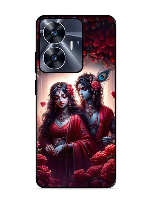 realme C55 Couples in Red theme like Radha Krishna