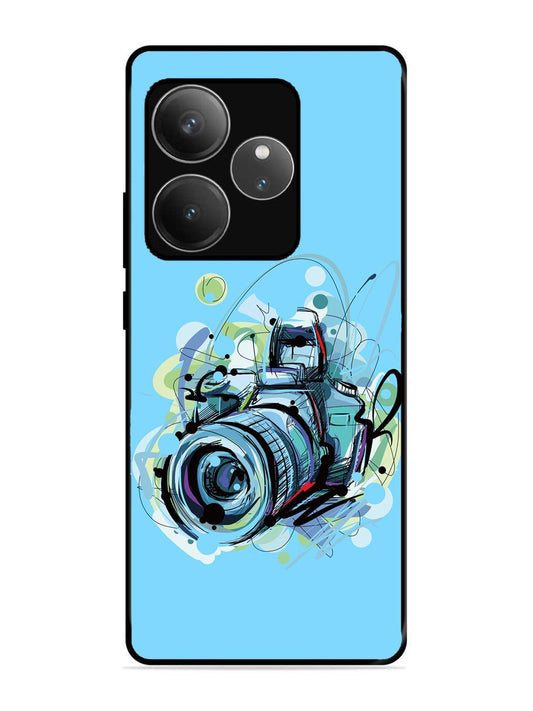 Realme GT6 Camera Blue Background
