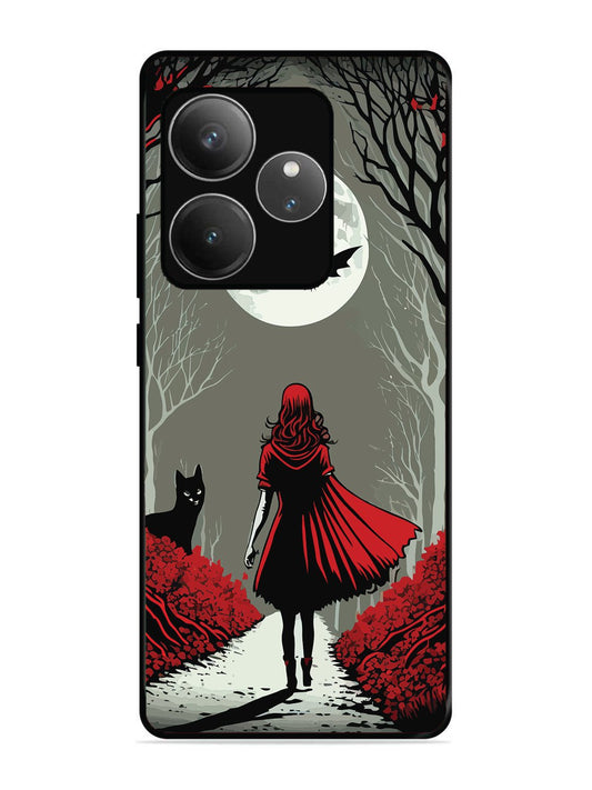 Realme GT6 Scarlet Girl in Red Forest