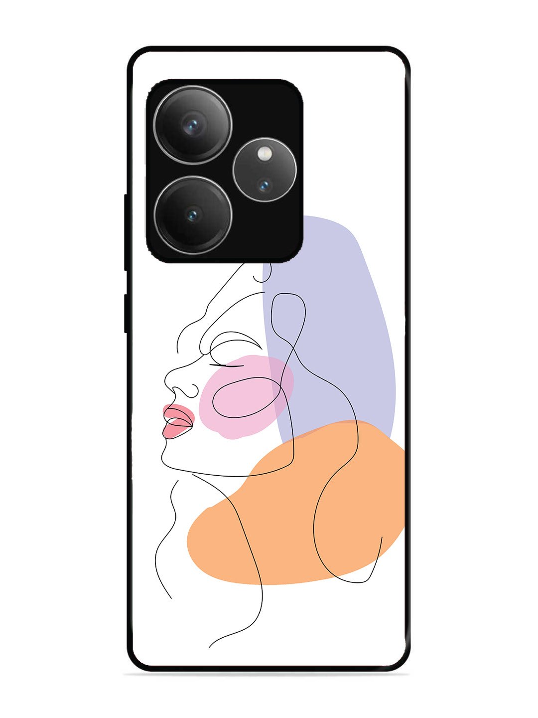 Realme GT6 Line Art Girl Face