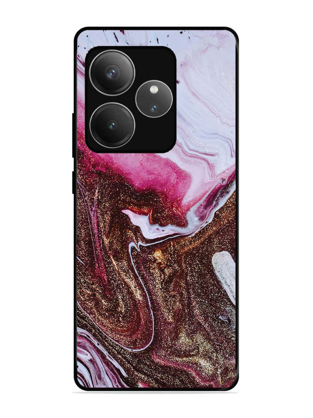 Realme GT6 Elegant Rose & Gold Marble