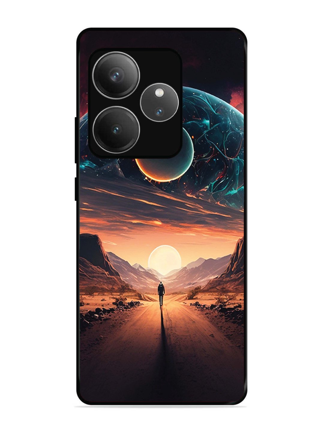 Realme GT6 Sunset with space scene