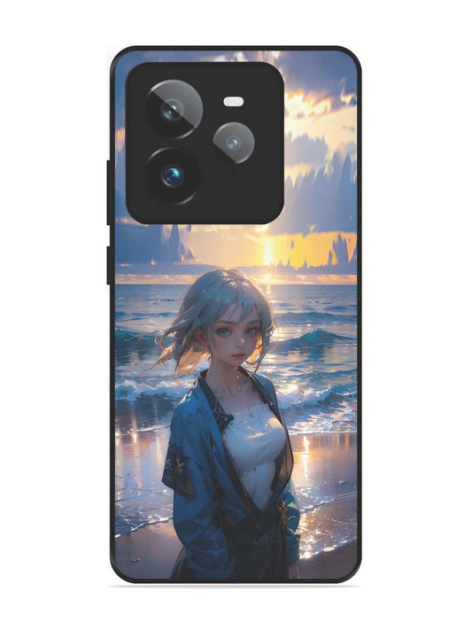 Realme GT7 Pro Anime Girl Beach Ocean Waves