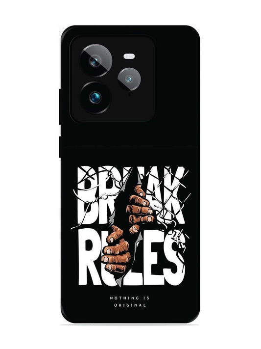 Realme GT7 Pro Break Rules Gritty Typography Art