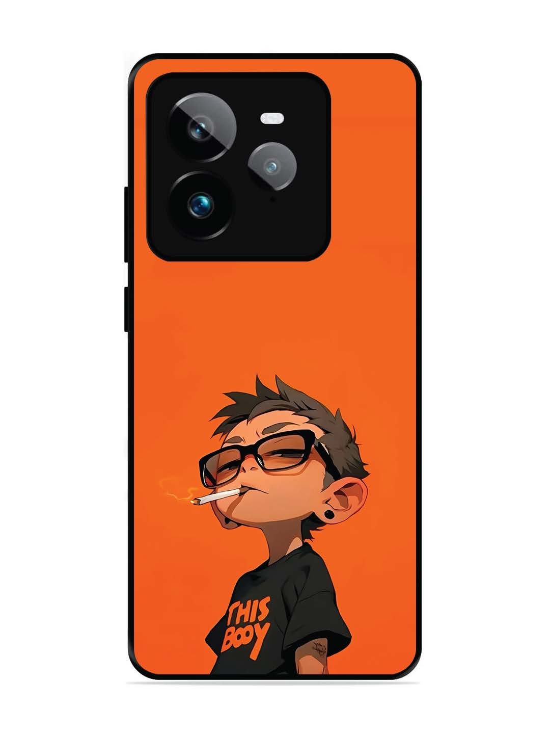 Realme GT7 Pro Vibrant Orange Attitude Cartoon