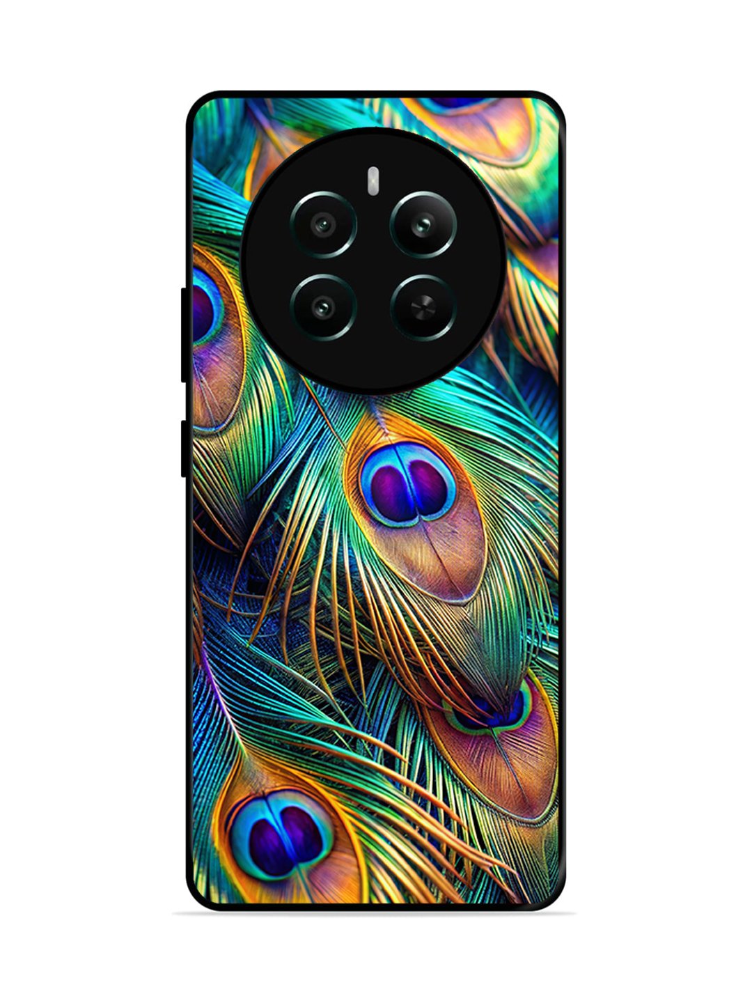 realme P1 5G peacock feather