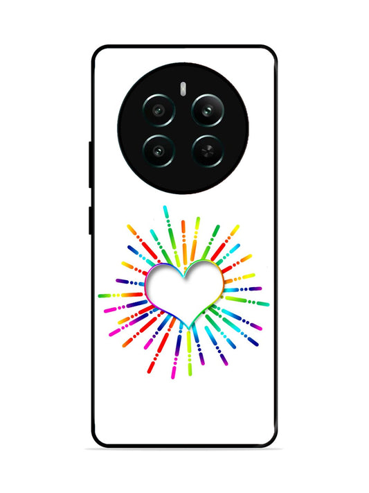 Realme Narzo 70 Pro Colourful Heart on White