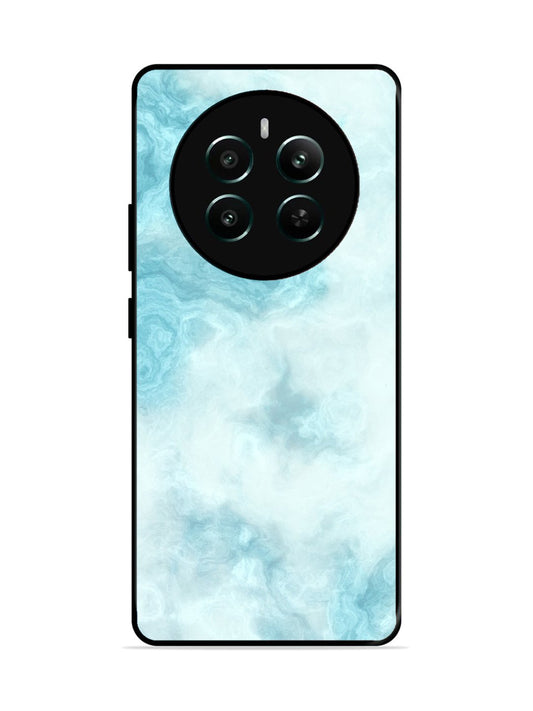 Realme 12 Plus Light Blue with White Ocean Marble