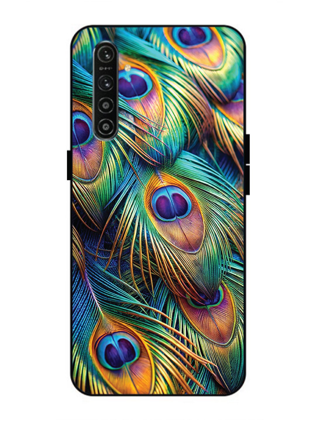 Realme XT peacock feather