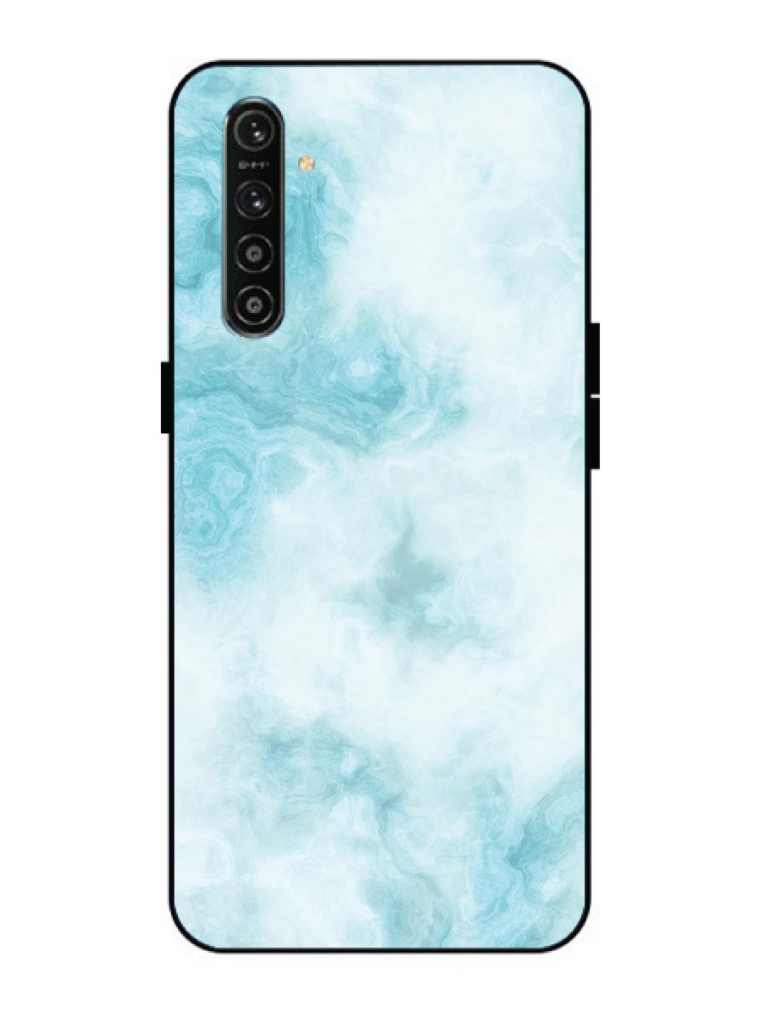 Realme X2 Light Blue with White Ocean Marble