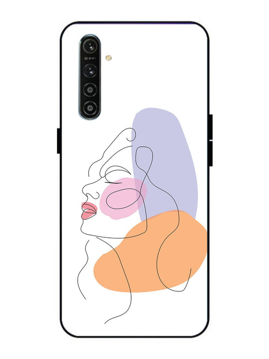 Realme X2 Line Art Girl Face