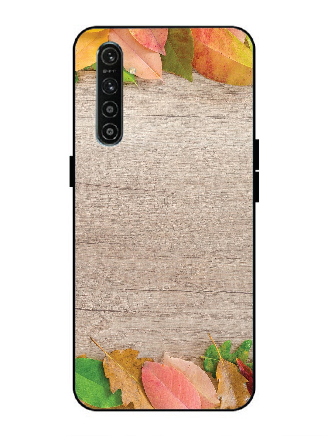 Realme X2 Autumn Leafs On Wooden Table