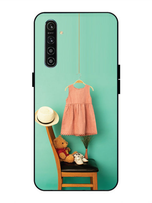 Realme X2 Trendy dress for girl near toy bear
