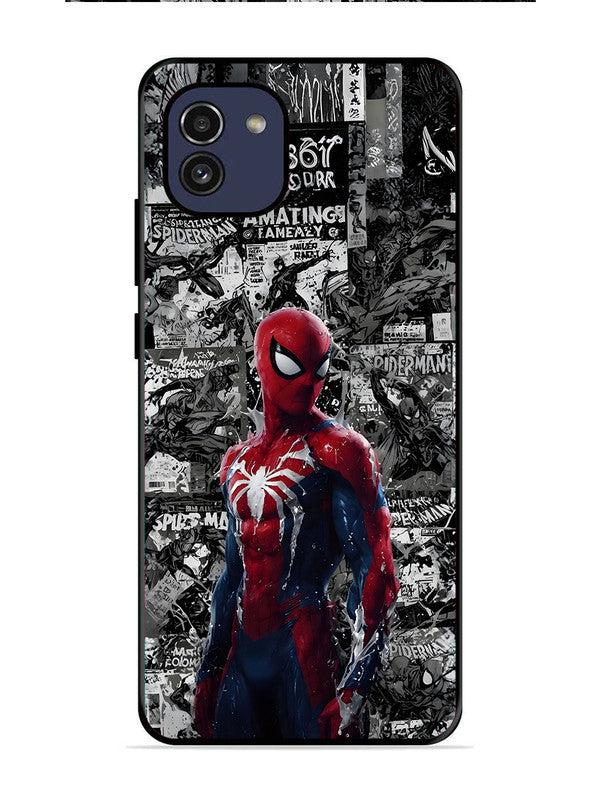 Samsung Galaxy A03 Spiderman Highlighted on News Paper