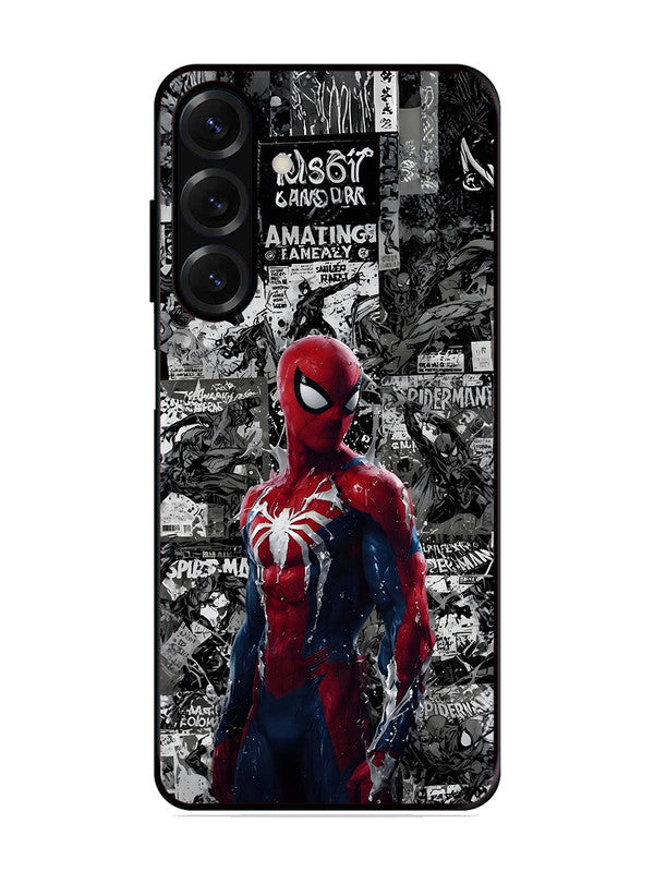 Samsung Galaxy A04s Spiderman Highlighted on News Paper