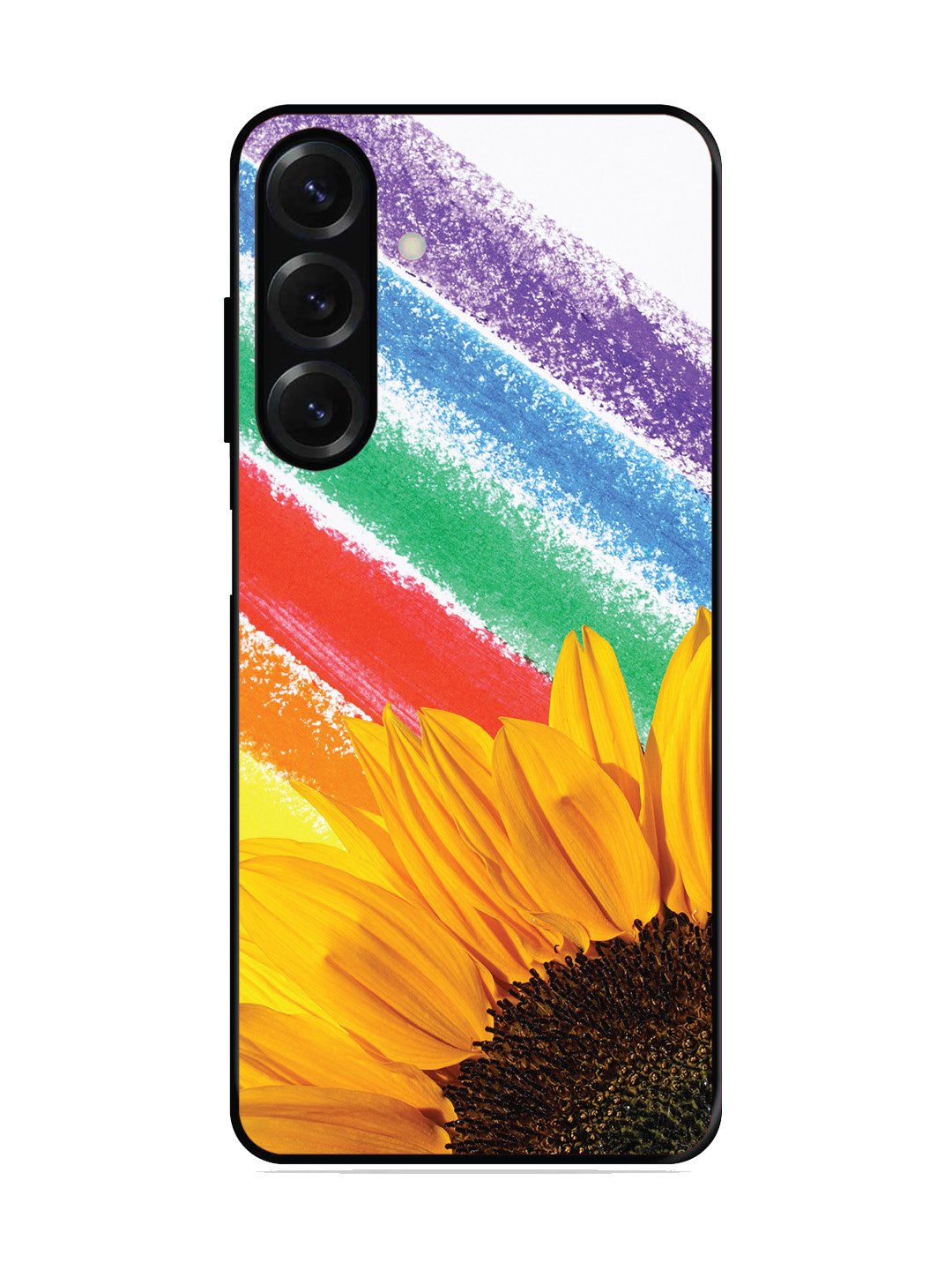 Samsung Galaxy A04s Sunflower on Colourful Lines