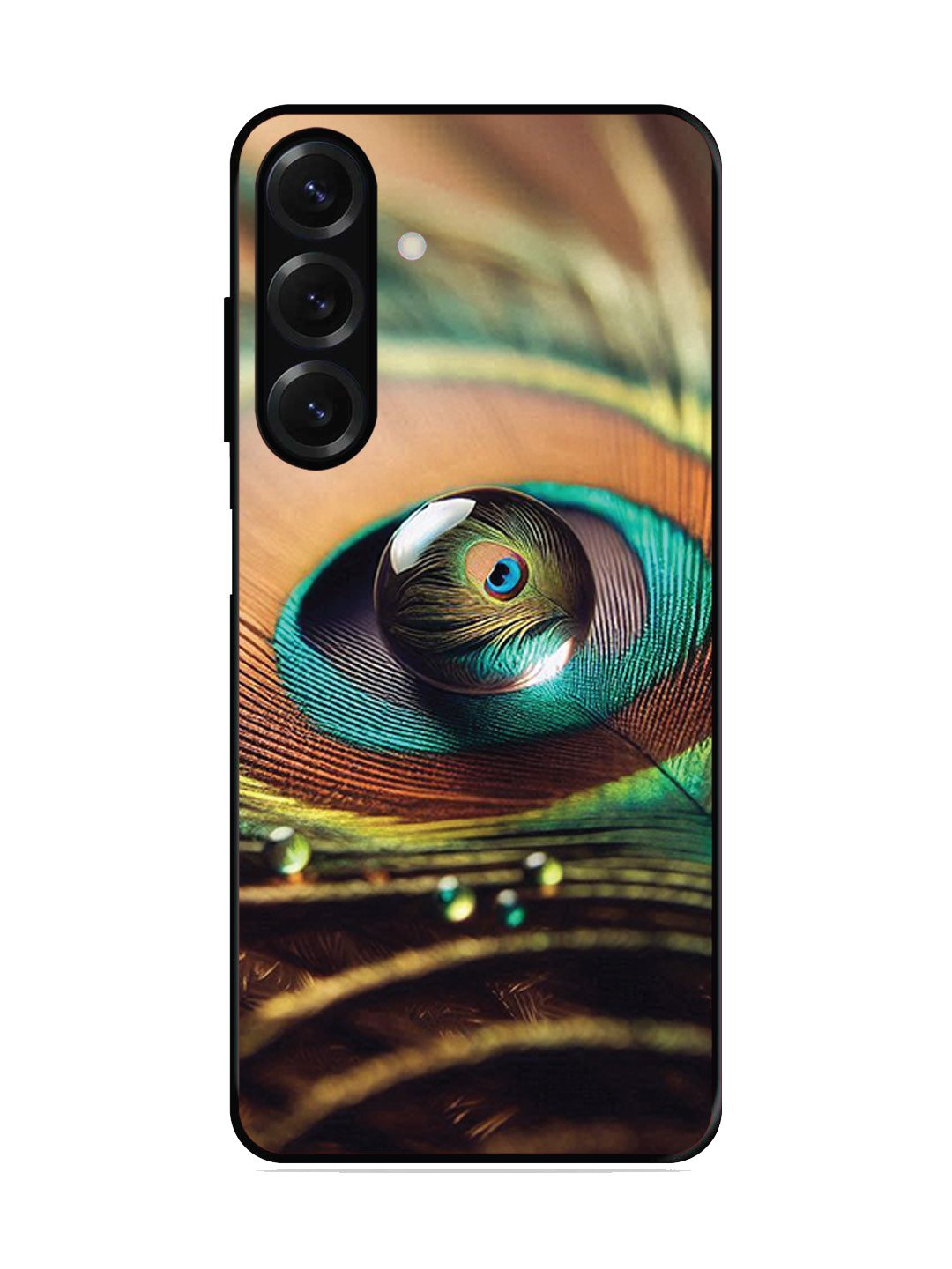 Samsung Galaxy A04s Water Drop On Peacock Feather