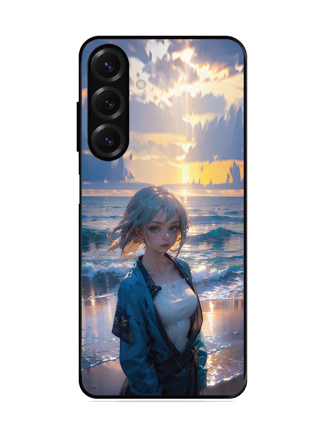 SAMSUNG Galaxy M35 5G Anime Girl Beach Ocean Waves