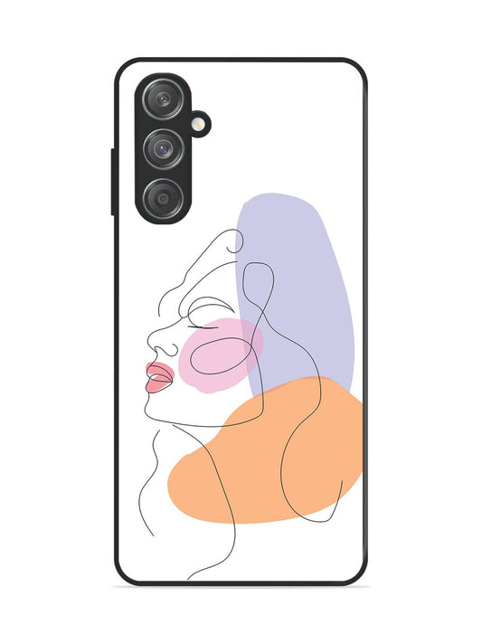 Samsung Galaxy M15 Line Art Girl Face