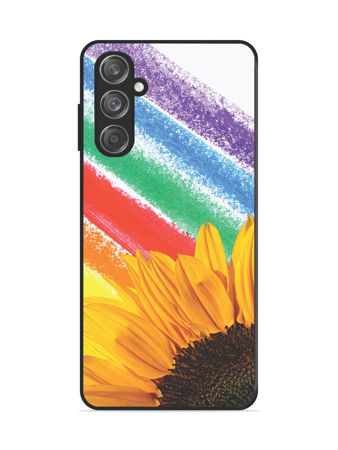 Samsung Galaxy M15 Sunflower on Colourful Lines