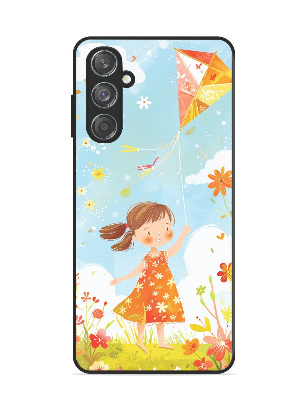 Samsung Galaxy M15 Little Girl Kite Flying