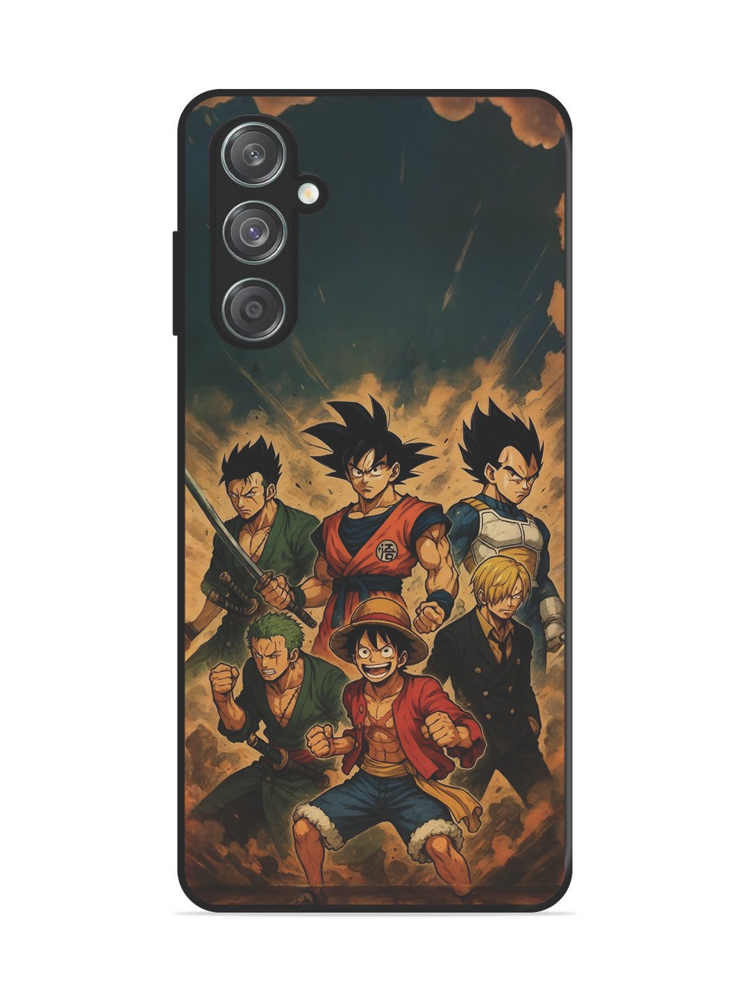Samsung Galaxy A15 5g OnePiece n Dragon Ball Z in one team