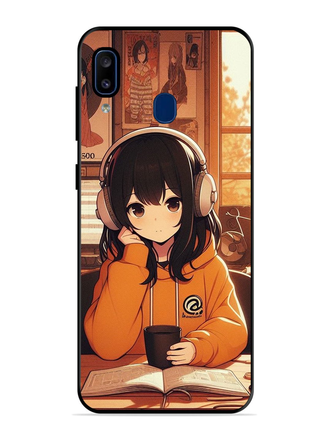 Samsung Galaxy A20 Cute Girl listening Music
