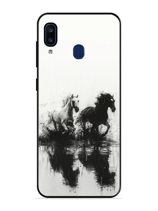 Samsung Galaxy A20 Black & White Horse