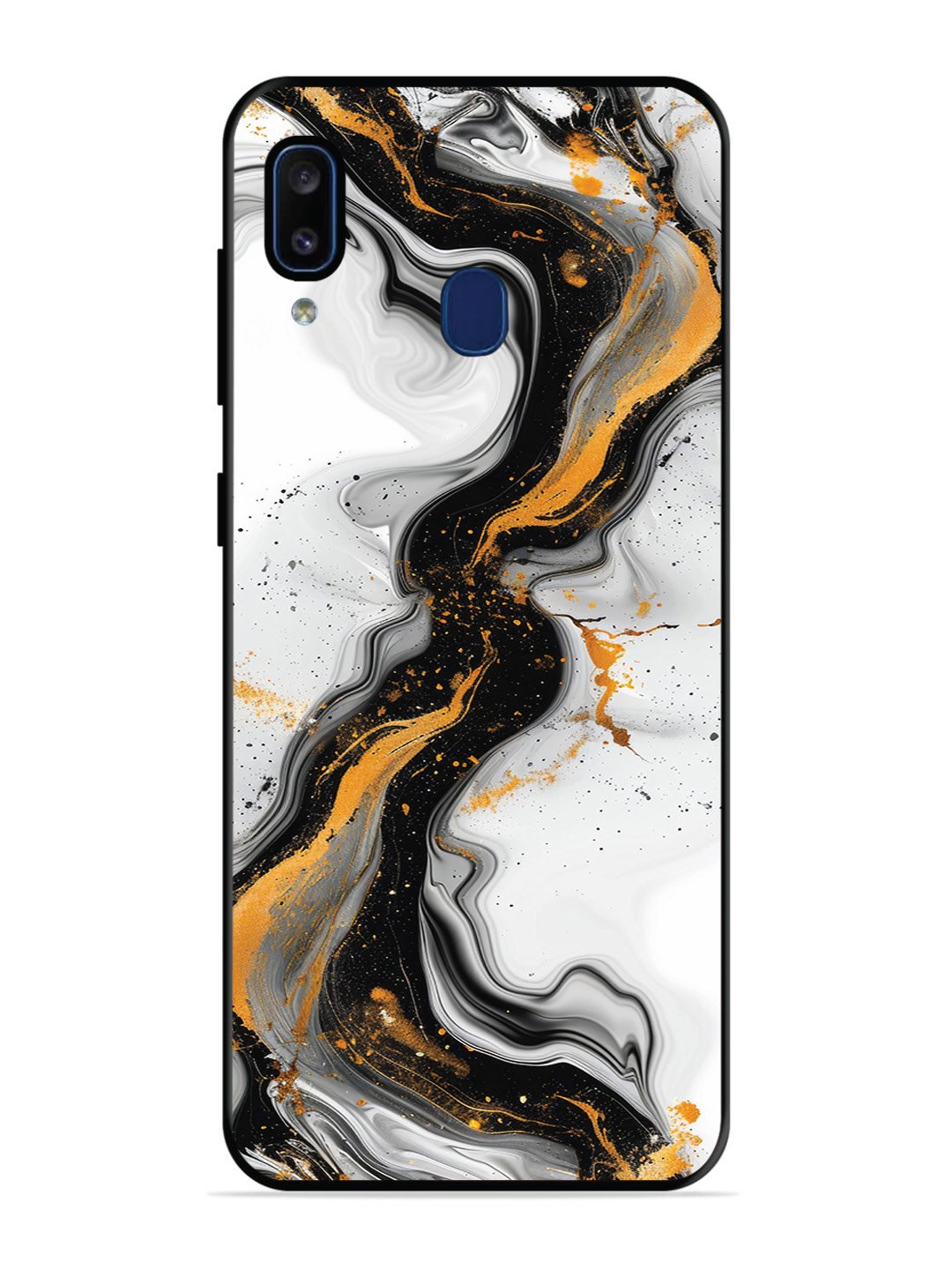 Samsung Galaxy A20 Black And Golden Marble Essence