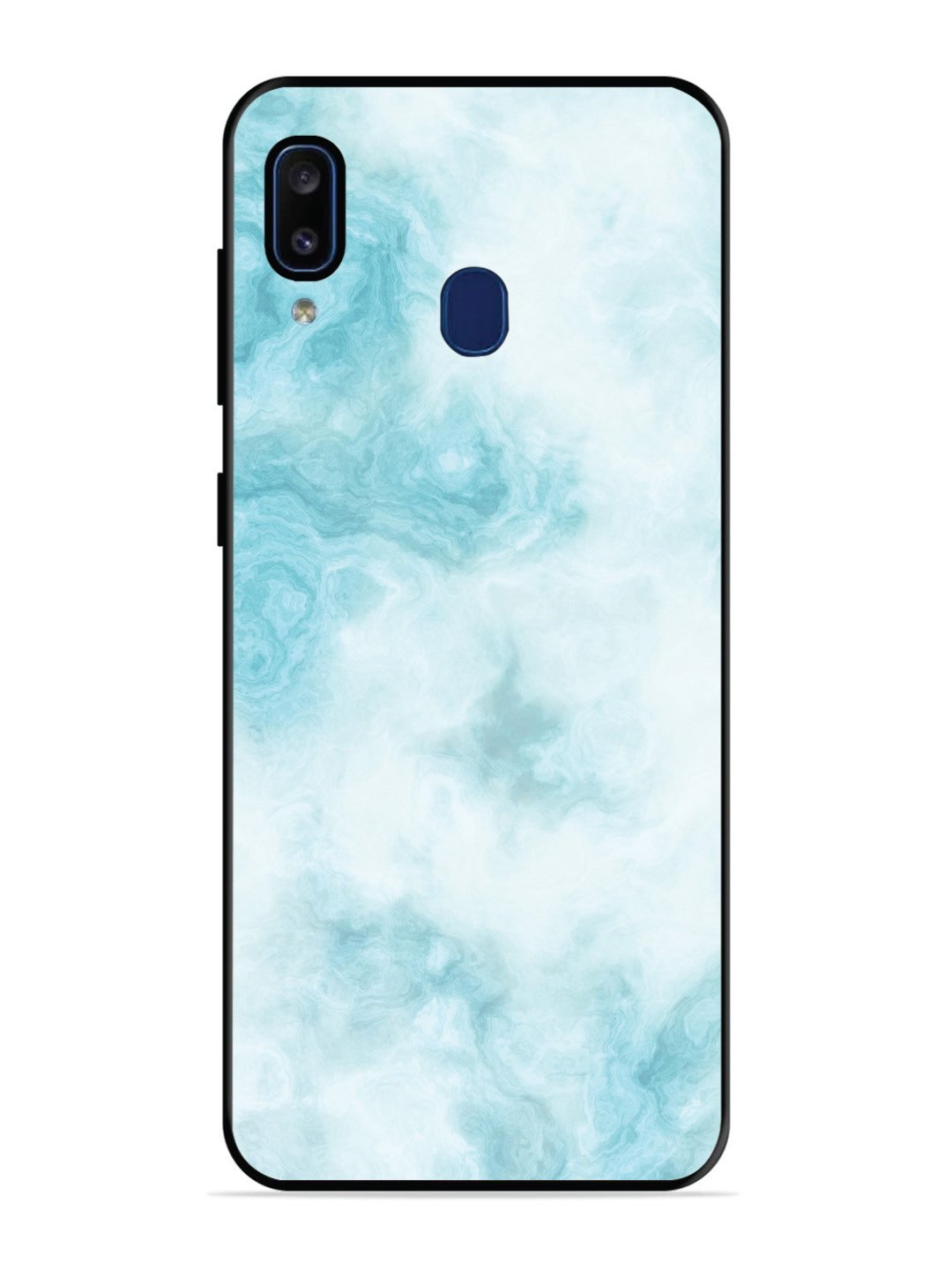 Samsung Galaxy A20 Light Blue with White Ocean Marble