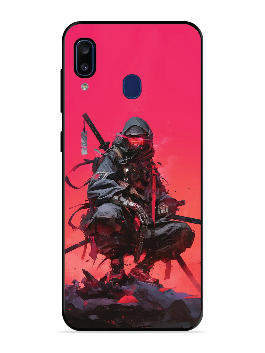 Samsung Galaxy A20 Cyberpunk Ninja Katana
