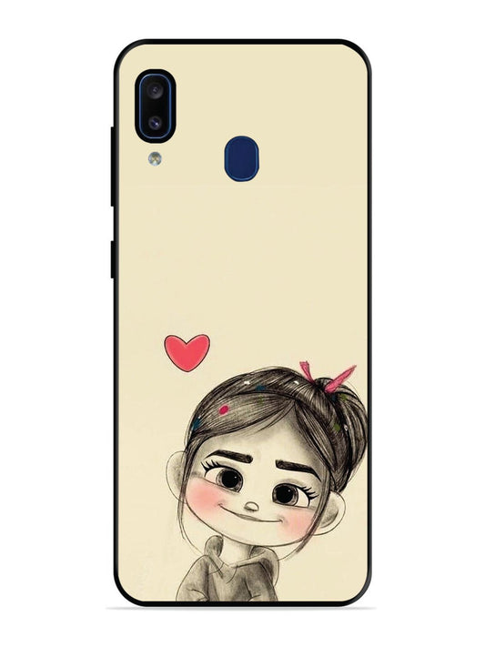 Samsung Galaxy A20 Cute Girl Looking at You