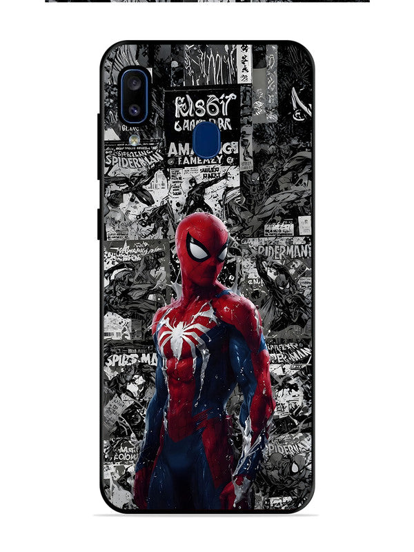 Samsung Galaxy A20 Spiderman Highlighted on News Paper