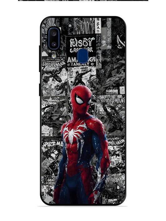 Samsung Galaxy A20 Spiderman Highlighted on News Paper