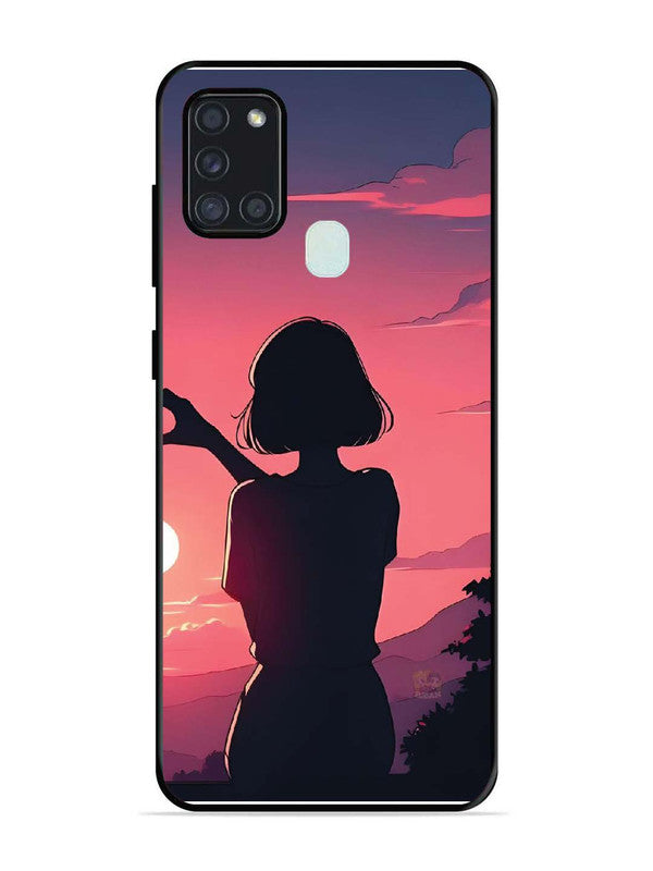 Samsung Galaxy A21s Love Heart with Hand Girl