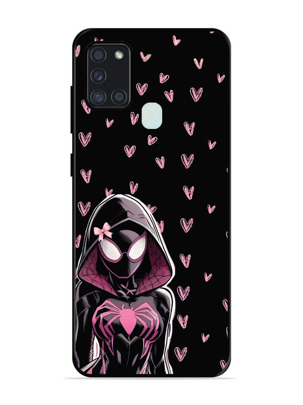 Samsung Galaxy A21s Spidergirl with hearts