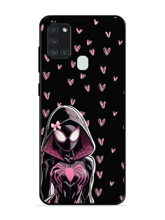 Samsung Galaxy A21s Spidergirl with hearts