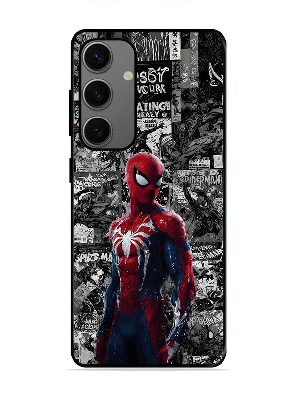Samsung Galaxy A25 Spiderman Highlighted on News Paper