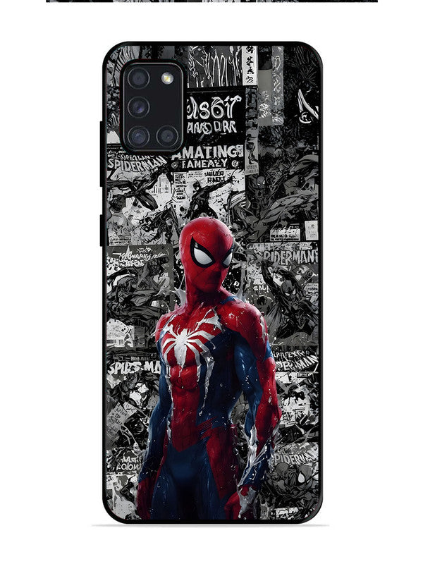 Samsung Galaxy A31 Spiderman Highlighted on News Paper