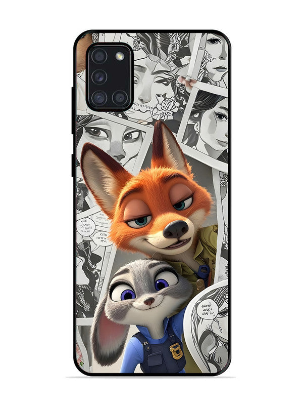 Samsung Galaxy A31 Cute Nick wilde and judy hopps