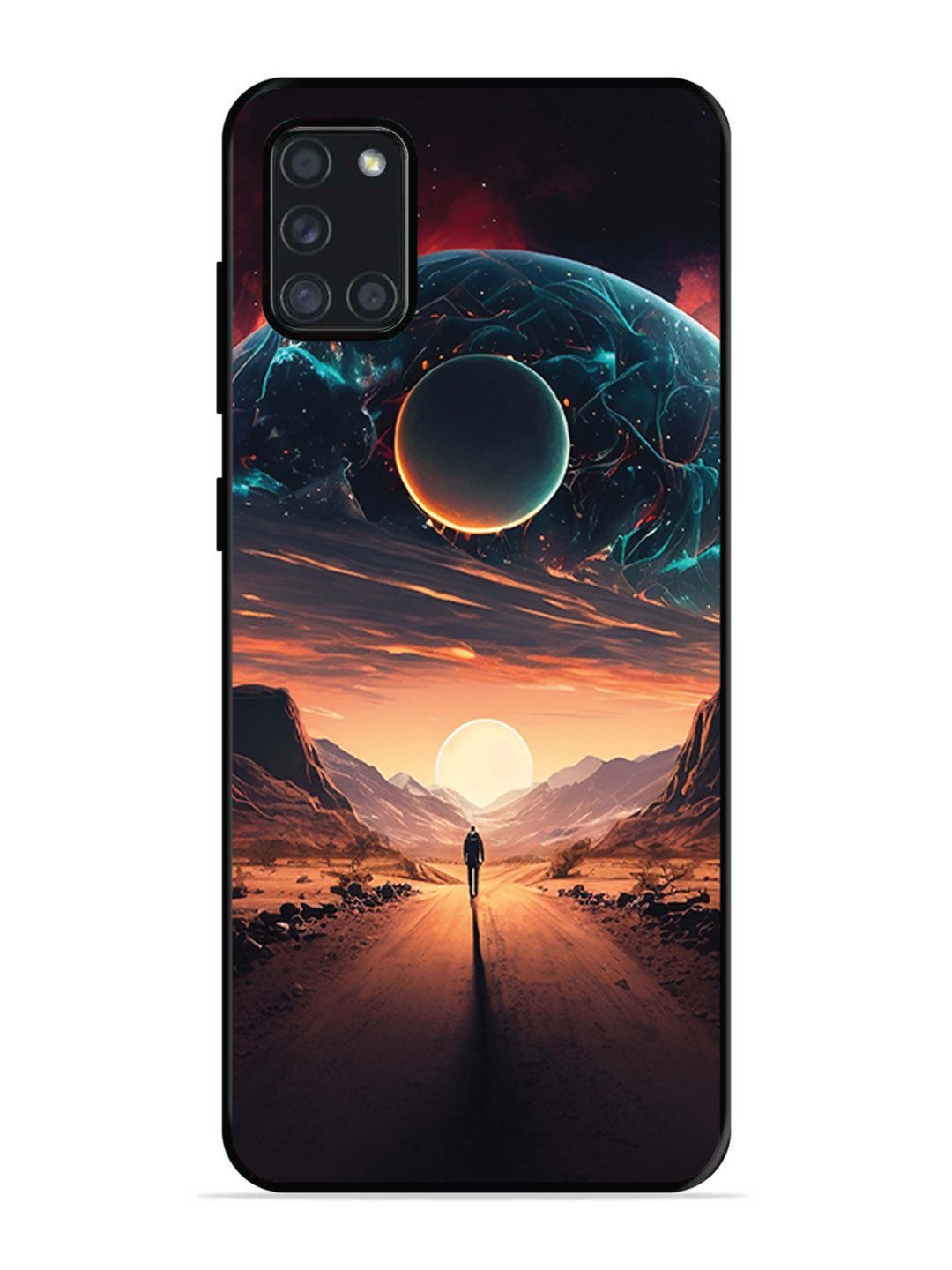 Samsung Galaxy A31 Sunset with space scene