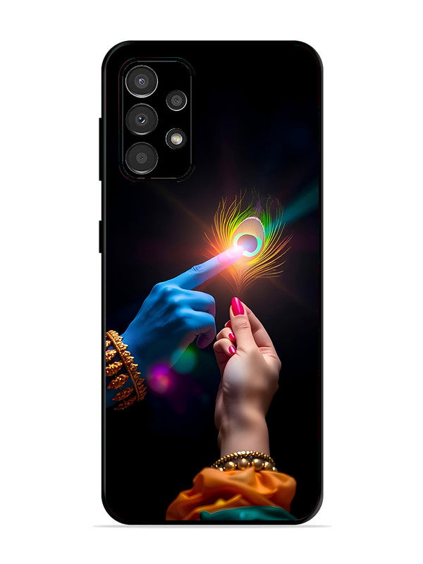 Samsung Galaxy A33 5G Radha Krishna touching feather
